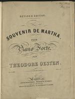 Souvenir de Martha pour Piano Forte op. 34